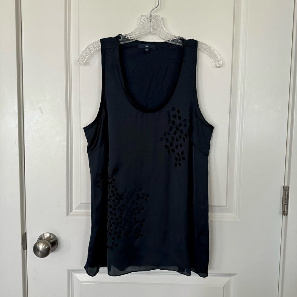 GAP satin cutout tank top